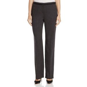 Elie Tahari Dark Grey Jenny Straight Leg Dress Pants
